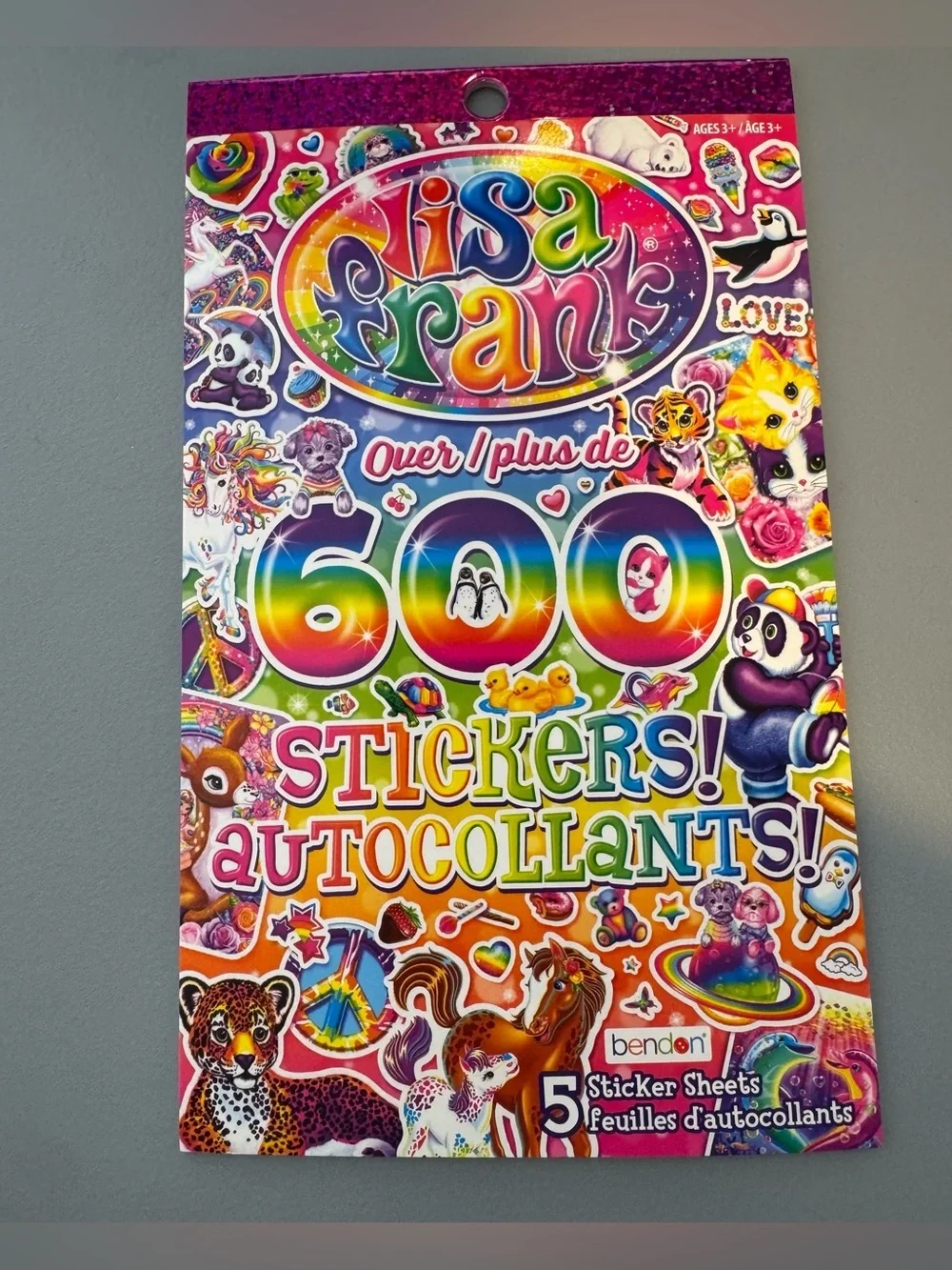 Lisa Frank Rainbow 600+ Sticker Collection - Multicolor colorful vibrant